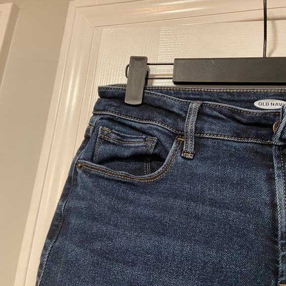 Old Navy Rockstar Super Skinny High Rise Secret Slim Pockets Blue Black Size 10 - Picture 5 of 13